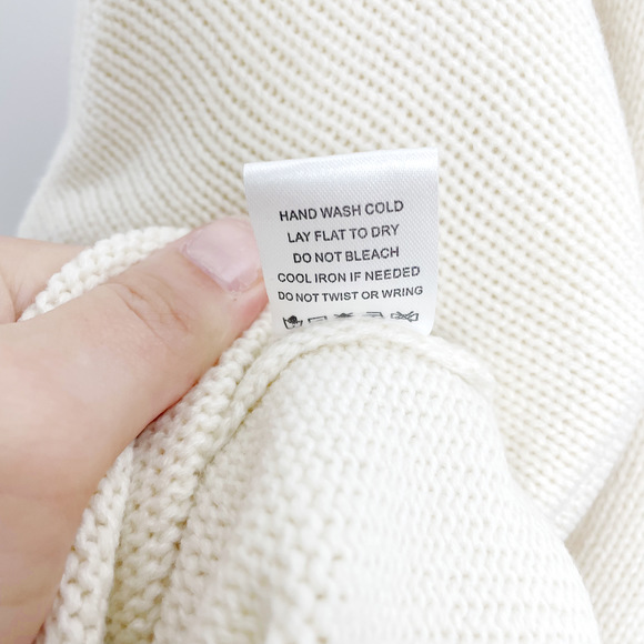 LOVERS + FRIENDS Ansia Cream Cut-Out Shoulder Turtleneck Sweater - Picture 4 of 12